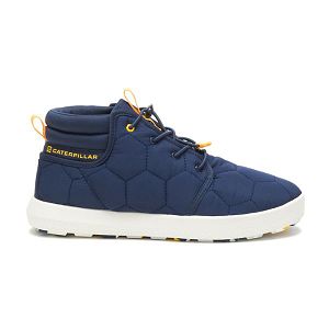 Caterpillar CODE Scout Mid Sneakers Dam Blå Vita | SE-286410COV