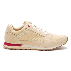 Caterpillar CODE Ventura Sneakers Dam Beige Röda | SE-395412VNY