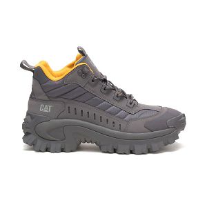 Caterpillar Intruder Mid Sneakers Herr Grå Vita | SE-632415WLB