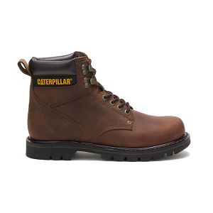 Caterpillar Second Shift Soft Toe Boots Herr Mörkbruna | SE-754091DWJ