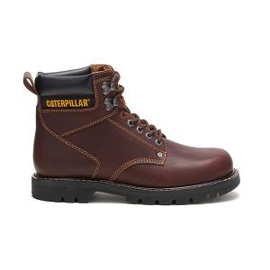 Caterpillar Second Shift Soft Toe Boots Herr Bruna | SE-825346AQE