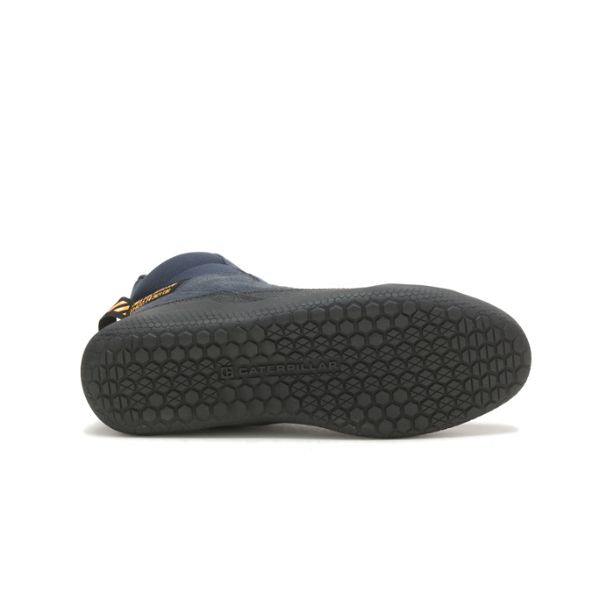 Caterpillar CODE Hex Hi Utility Soft Toe Shoes Herr Marinblå | SE-753280LIN