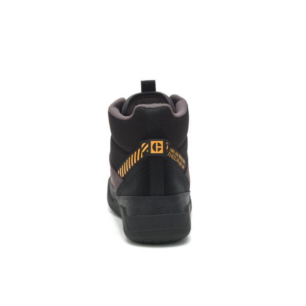 Caterpillar CODE Hex Hi Utility Soft Toe Shoes Herr Greyblack | SE-817520JVK