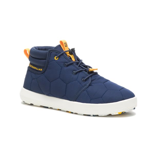 Caterpillar CODE Scout Mid Sneakers Dam Blå Vita | SE-286410COV