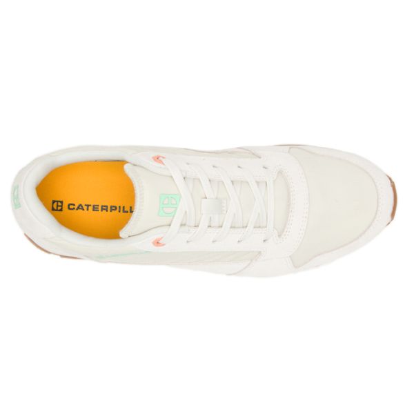 Caterpillar CODE Ventura Sneakers Dam Beige Gröna | SE-190372YPB