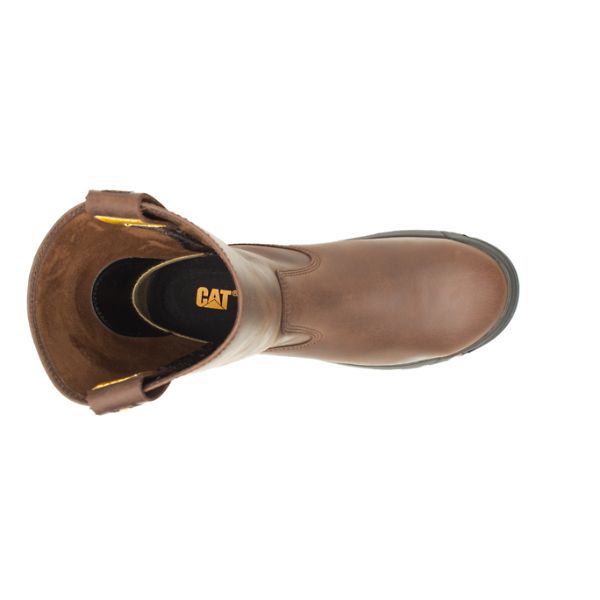 Caterpillar Drawbar Steel Pull-Ons Boots Herr Bruna | SE-946721ONB