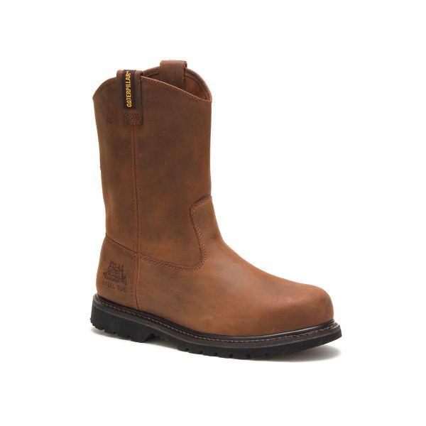 Caterpillar Edgework Steel Pull-Ons Boots Herr Bruna | SE-609147MNJ