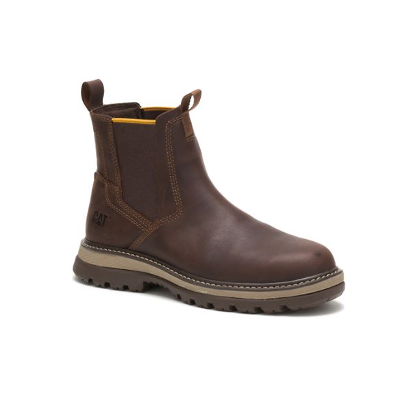 Caterpillar Fairbanks Chelsea Soft Toe Boots Herr Bruna | SE-489053FWB