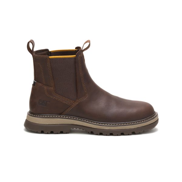 Caterpillar Fairbanks Chelsea Soft Toe Boots Herr Bruna | SE-489053FWB