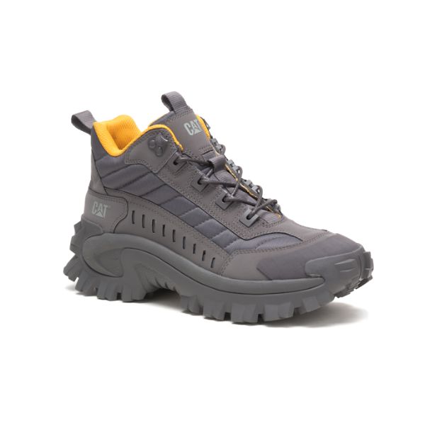 Caterpillar Intruder Mid Sneakers Herr Grå Vita | SE-632415WLB