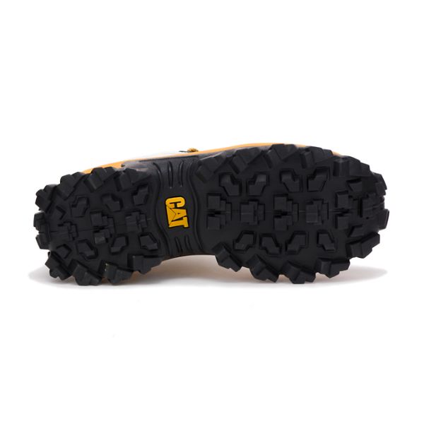 Caterpillar Intruder Sneakers Herr Vita Gula | SE-257806WJU