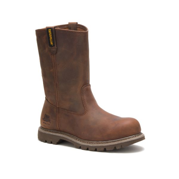 Caterpillar Revolver Steel Pull-Ons Boots Dam Bruna | SE-612347AOL