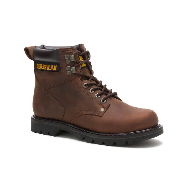 Caterpillar Second Shift Soft Toe Boots Herr Mörkbruna | SE-754091DWJ