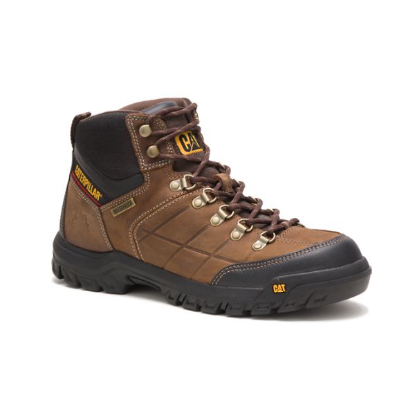 Caterpillar Threshold Vattentäta Soft Toe Boots Herr Bruna | SE-658132REC