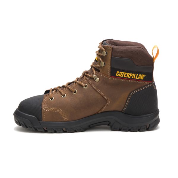 Caterpillar Wellspring Vattentäta Metatarsal Guard Steel Skyddskängor Herr Bruna | SE-028357QWS