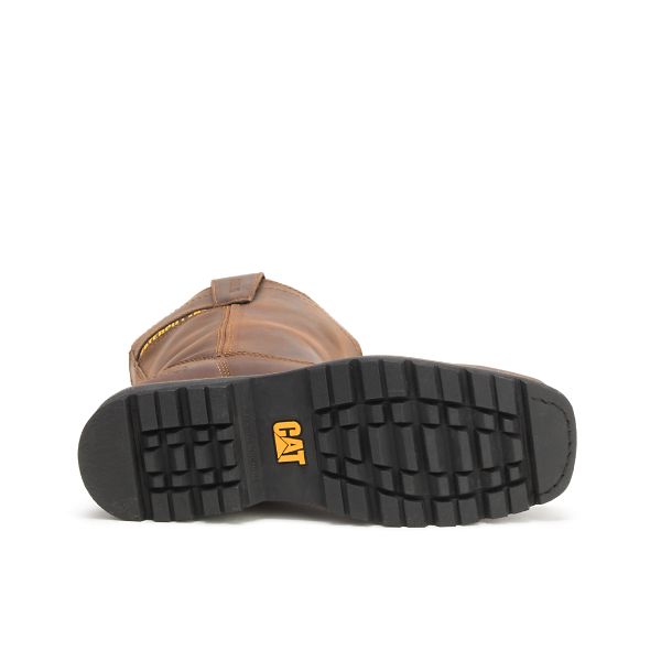 Caterpillar Wellston Pull On Steel Pull-Ons Boots Herr Mörkbruna | SE-871426PSY