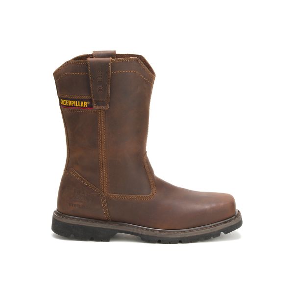 Caterpillar Wellston Pull On Steel Pull-Ons Boots Herr Mörkbruna | SE-871426PSY